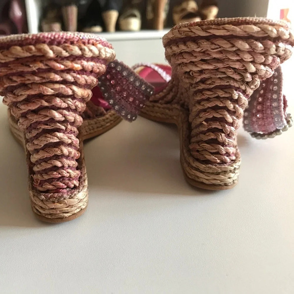 Costa Blanca pink wedge size 10 - Picture 4 of 13